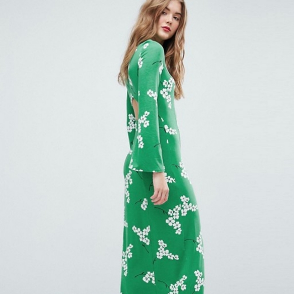 asos green tea dress